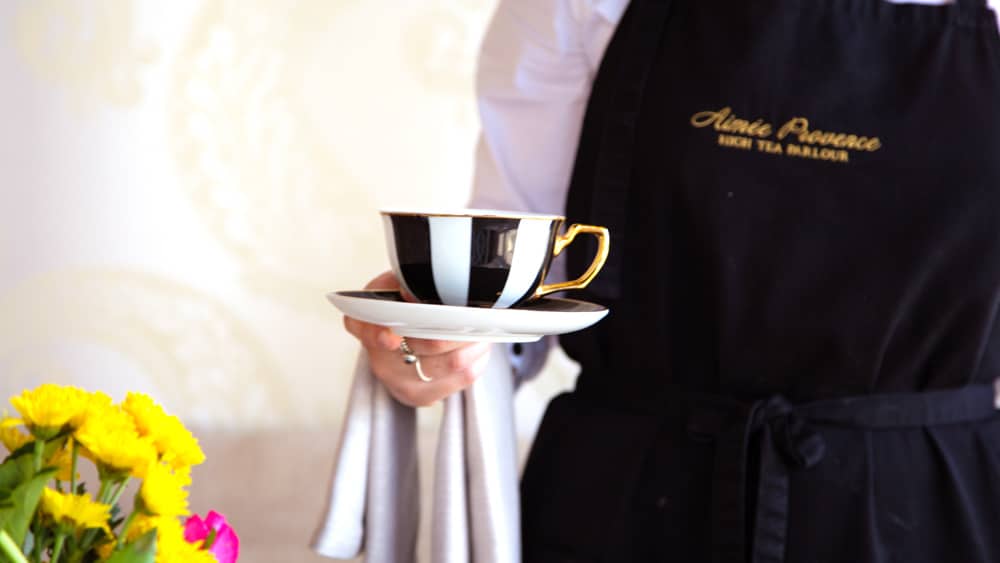 high tea cup