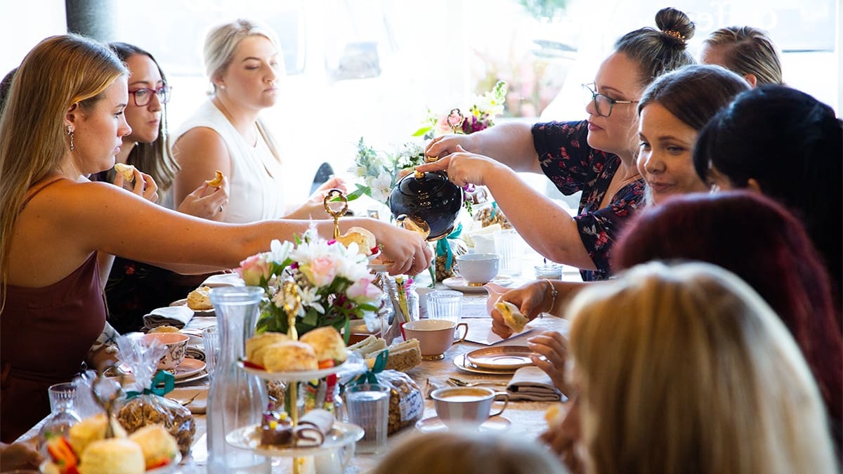 gender reveal high tea aimee provence