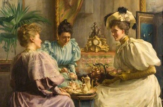 Ladies taking Afternoon tea