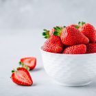 Fresh bowl of strawberries