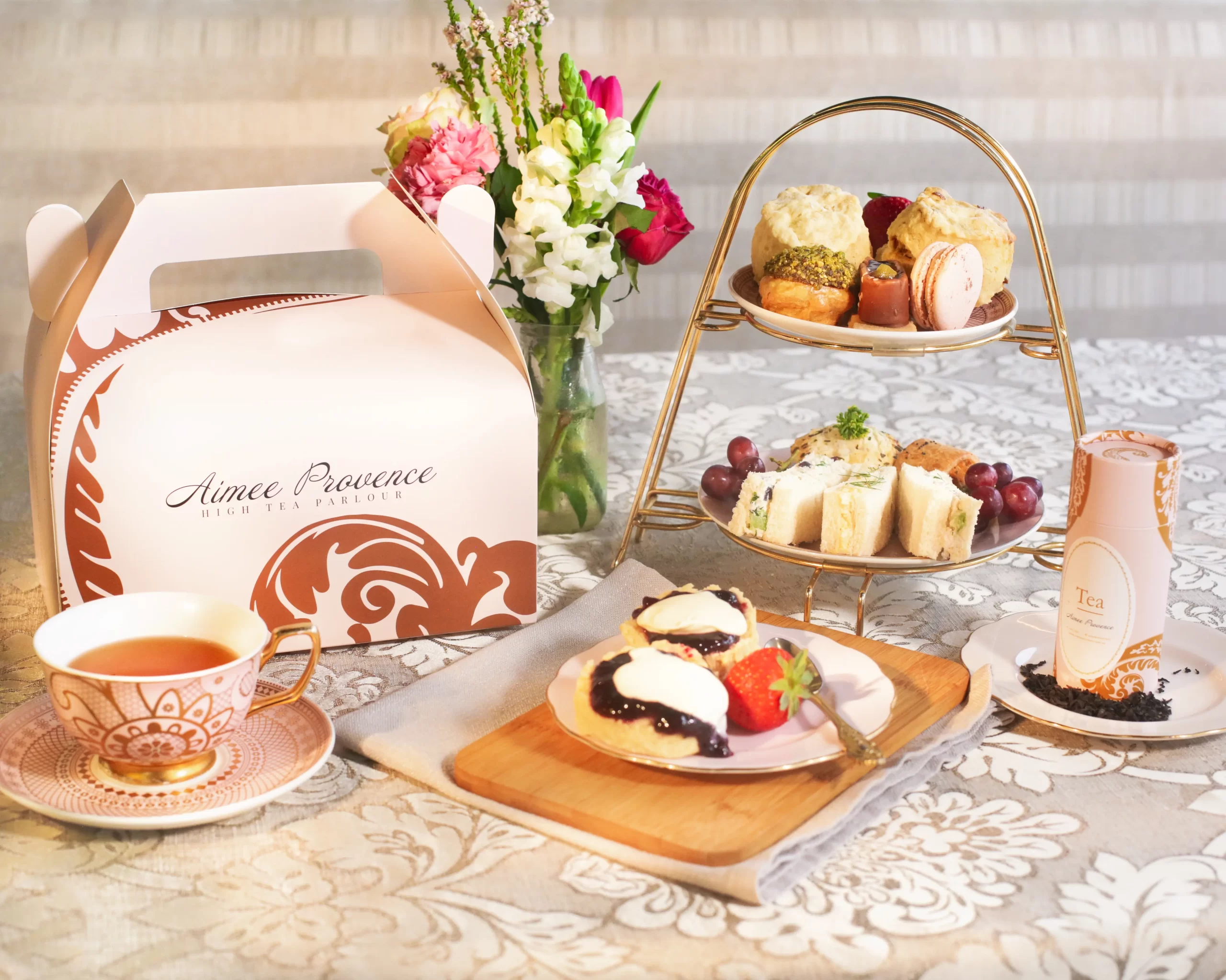 high tea delivery for one person aimee provence buderim
